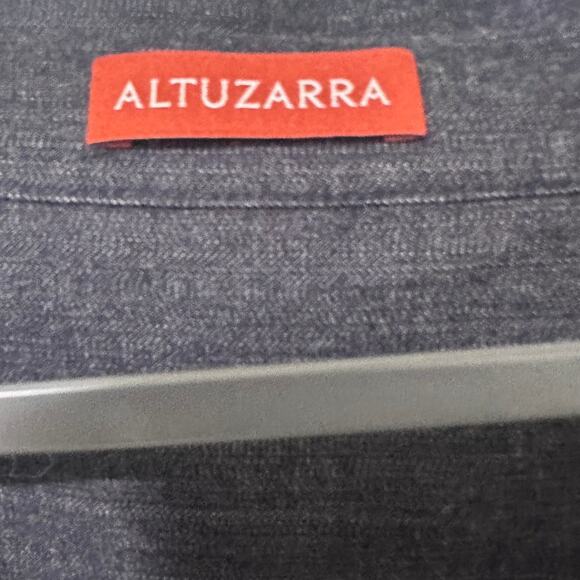 Altuzarra Lydia Cotton Blend Poplin Shirtdress Berry Blue Denim Pockets, size 12 - Picture 3 of 13